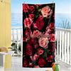 Rose Customize Text Beach Towel Super Soft & Absorbent Ideal for Travel Outdoor Swim Pool Yoga Surf Camping Hiking Gym Gift Holiday