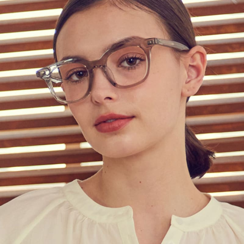 DAYWALKER Zeiss Lens Unisex Blue Light Blocking Horn-Rimmed Glasses BOBBY C3