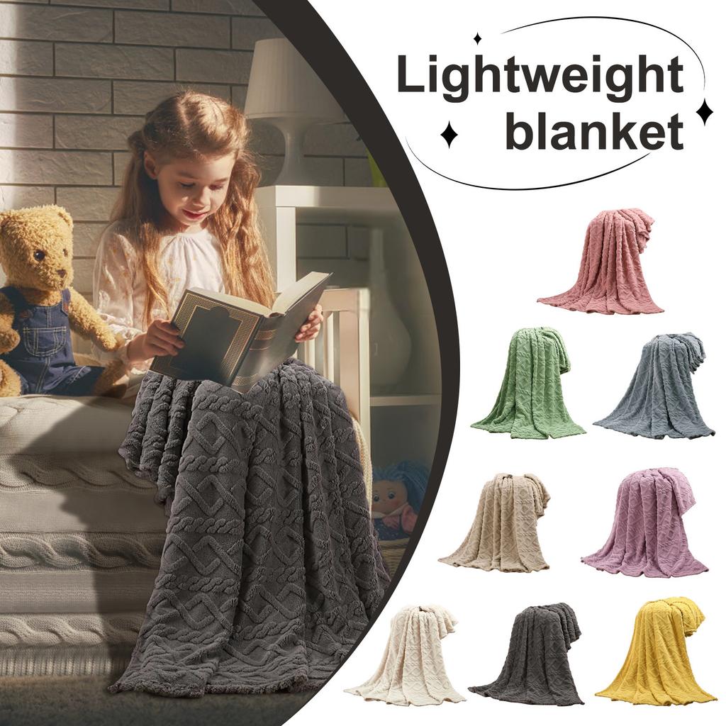 Plüsch-Kuscheldecke, Super Weich Bequem Leicht Atmungsaktiv Gemütlich Warme Farbe Decke, Decke Für Schläfer, Sofa, Couch, Etc
