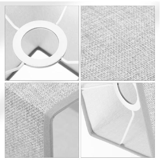 BESPORTBLE 2pcs Linen Lampshade Table Lamp Shade Pendant Lamp Replacement Lamp Square Cloth Lampshade Linen Pendant Light Shades Fixture Drum
