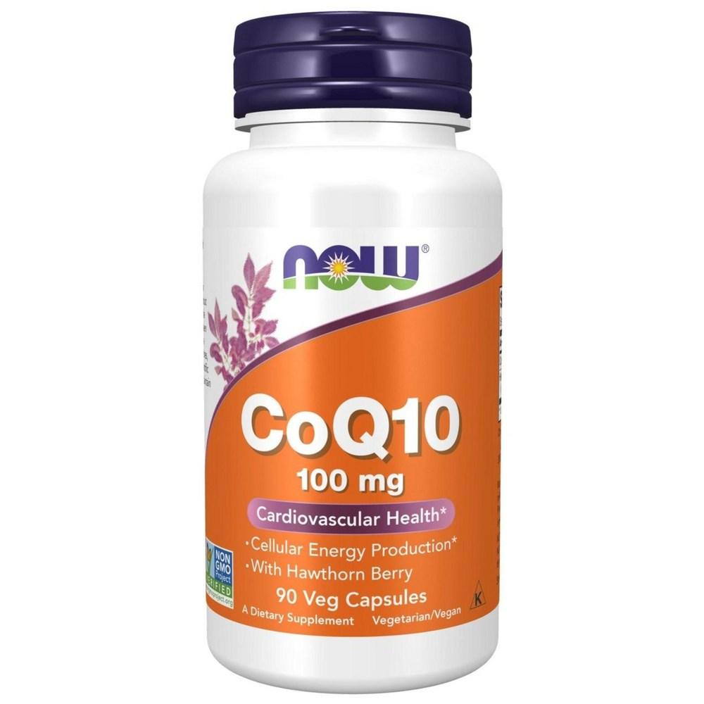 CoQ10 Now Foods 100mg Veggie Capsules Vegan 1 pcs 90 Tablets