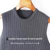 Men's Antonio Wool Blend Ribbed Sweater Vest