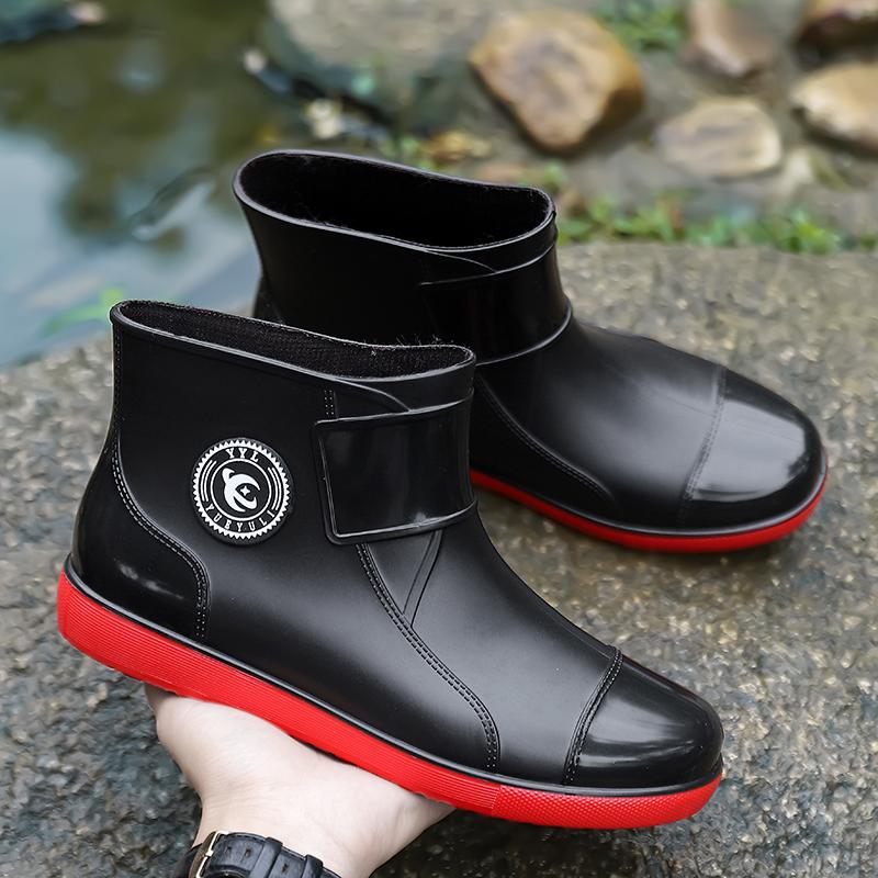 

Men s Winter Rain Boots Waterproof Anti-slip Wear-resistant Fce-lined Large Size Cotton oes Outdoor High-top Long Tube W... 44