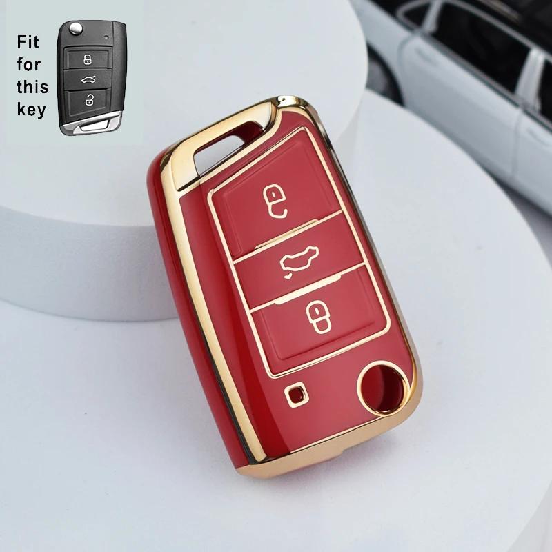 

Auto Accessories Tpu Car Key Case Cover For Seat Ateca Leon Fr 2 Ibiza For Skoda Octavia For Vw Volkswagen Golf 7 Mk7 Tiguan Mk2