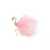 Chic Feather Flamingo Badge 1Pcs Brooch for Women Girls Animal Pin Accessory for Bag Hat Clothes Decoration