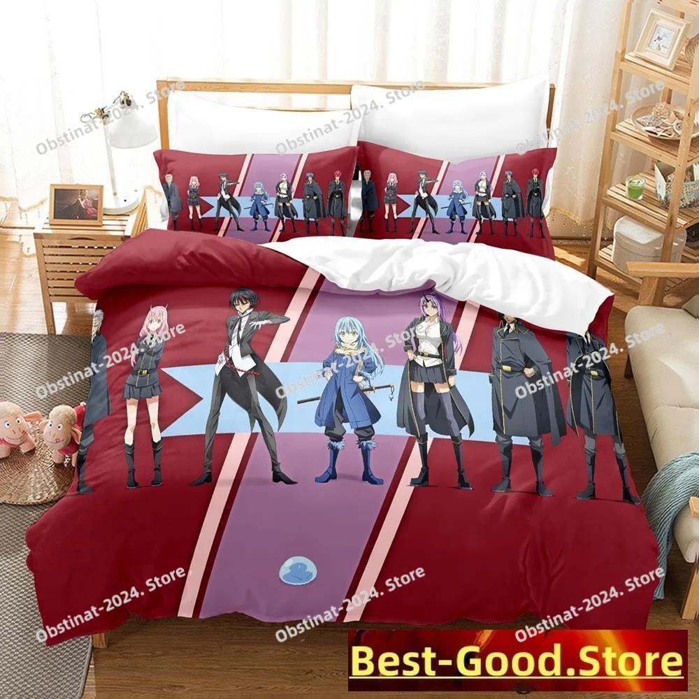 time i got reincarnated as a slime Bedding Set Duvet Cover Full Queen King Size Pillowcase Bed Print Bed Set Aldult Kid Bedroom