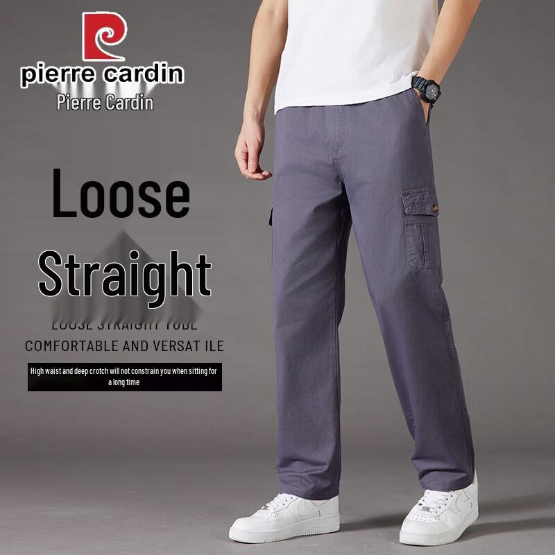 

Pierre Cardin Men s Solid Color Casual Straight-Leg Pants M