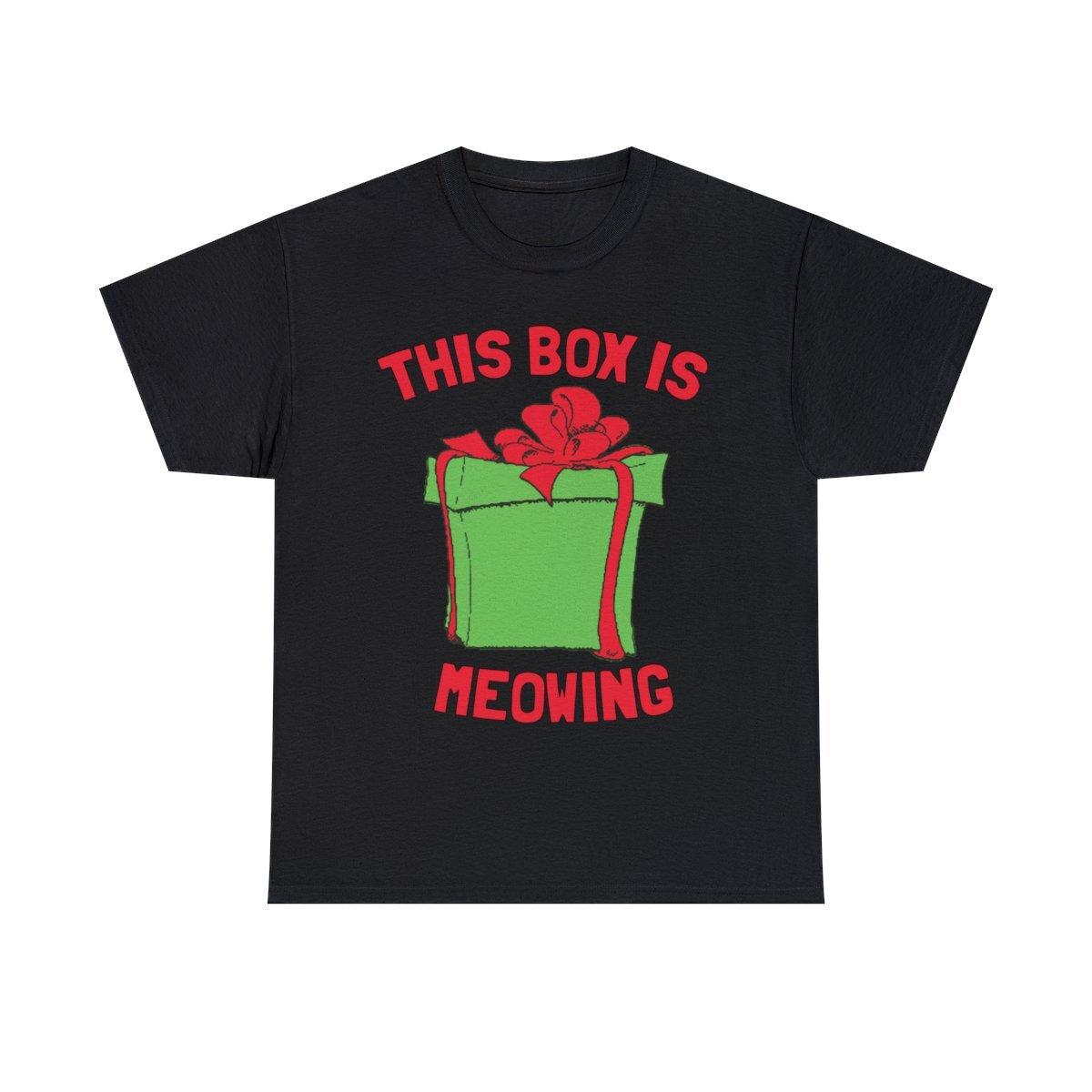 This Box Is Meowing Graphic Tee Shirt, S-5XL S