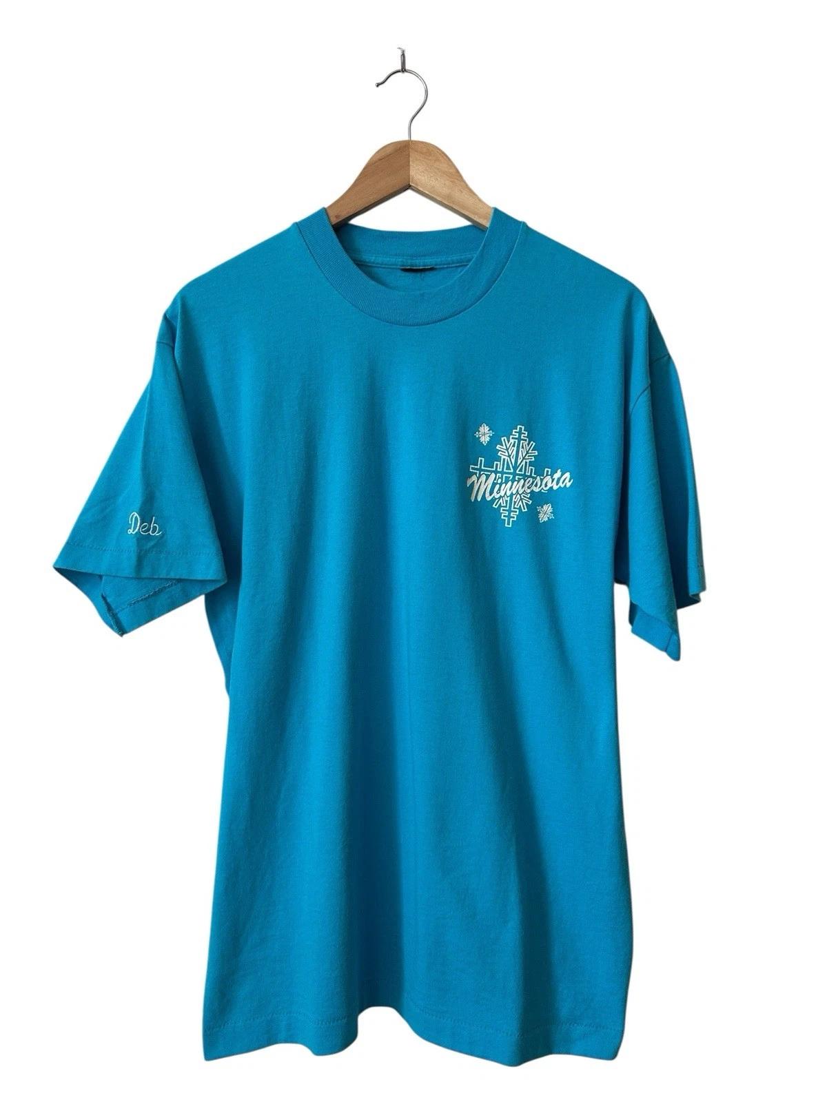 

Vintage Minnesota Snowflake T Shirt Men’s Large Blue 90’s Deb Debbie USA 4XL