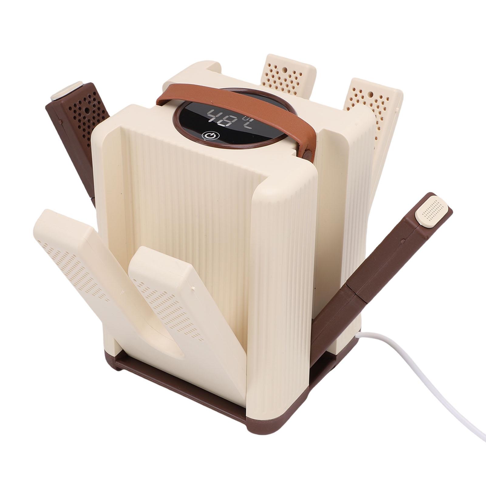 

Boot Dryer 6 Arms Portable Automatic Electric Boots Shoes Dryer with Timer Quick Drying Foldable Boot Warmer for Home Travel