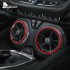 4PCS Rings For Chevrolet Camaro 2016 2017 2018 2019 2020 2021 2022 2023 Car Accessories Aluminum Alloy AC Outlet Vent Sticker