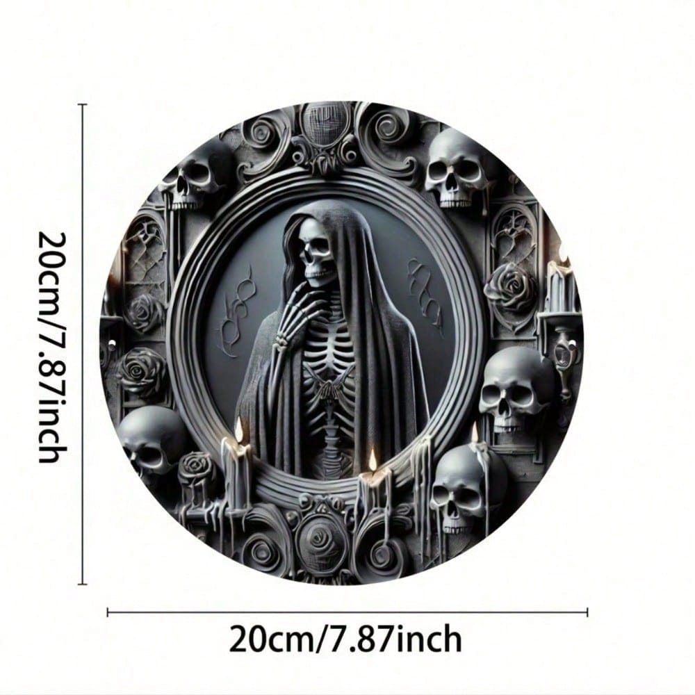 Retro Round Metal Sign for Shop Decor
