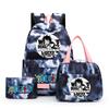 3Pcs/set Anime One Piece Anti-Theft Backpack Casual Daypack with Lunch Bag Pencil Case Back To School Daily Bookbag for Boy Girl Mochila Rucksack