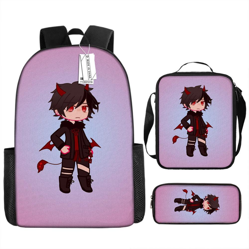 Luxury Novelty Peculiar Cool Anime Cartoon 3D Print 3pcs/Set pupil School Bags Laptop Daypack Backpack Lunch bag Pencil Case