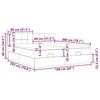 VidaXL Cadre de lit ottoman avec matelas gris foncé 160x200cm tissu, cadre de lit, cadre de lit rembourré, cadre de lit 3311988