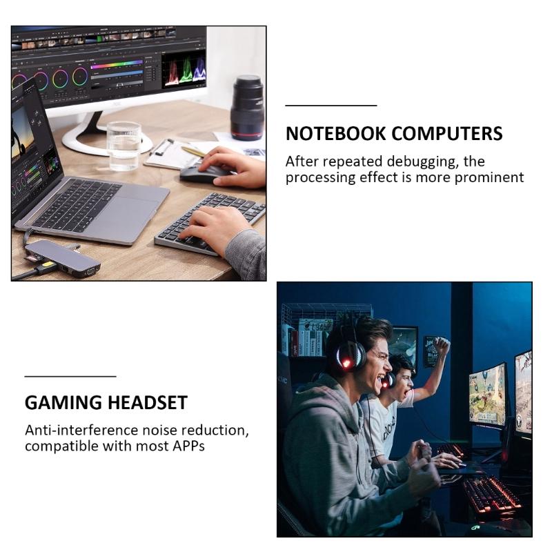 Microphones Replacement Mic for Quantum 400 Gaming Headsets, Detachable Headphones Mic Boom