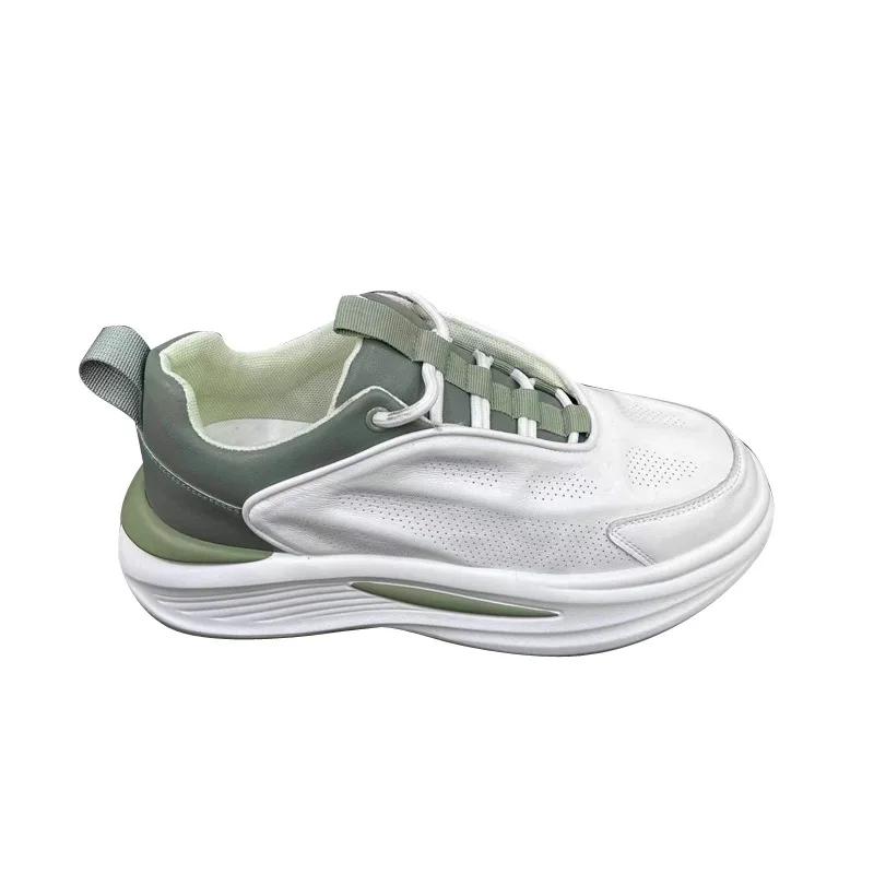 Luxury men's shoes with thick sole and thin mesh, breathable running shoes, fashionable and lightweight sports and leisure shoes