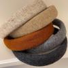 Wolle Strick Stirnband Haarbänder Damen Mädchen Schwamm Gepolstert Einfach Haarreif Band Lünette Haaraccessoires Herbst Winter Mode