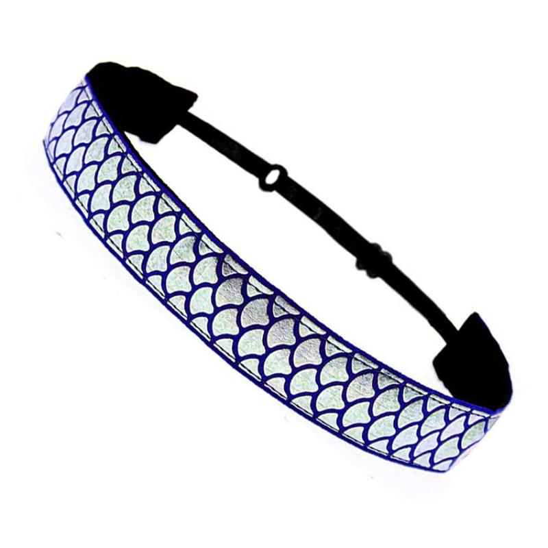 

New Sports Headband Running Non-slip Headband Trendy Mermaid Headband Fitness Yoga Headband Fish Scale Headband