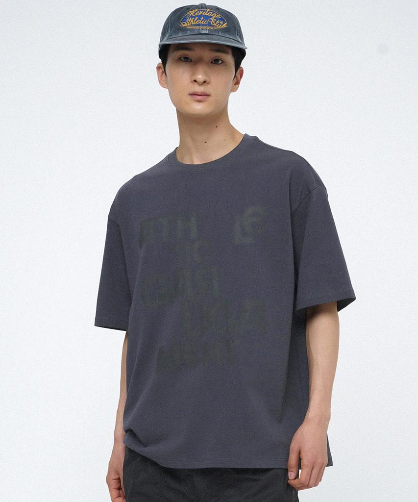 Yunibeoseugameonteu Signed Graffiti T-Shirt_Charcoal