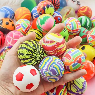 Rubber Jump Ball Fun Children Toy Ball Rubber Bouncing Ball Color Bouncing Ball Jumping Balls