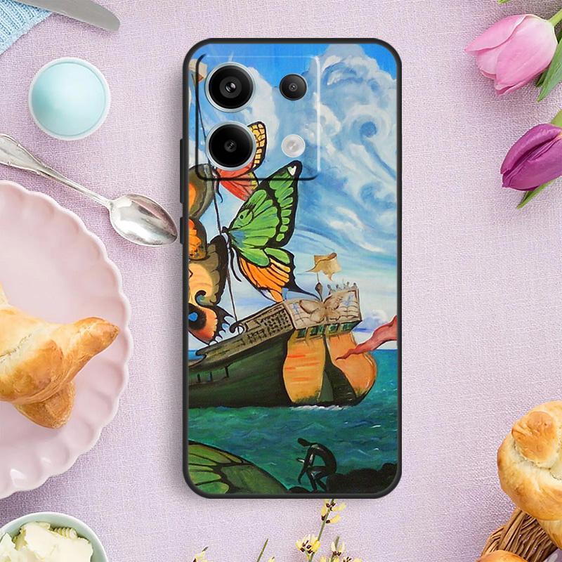 Salvador Dali Art Phone Case For Redmi Note 13 9 10 11 12 Pro Plus 10S 11S 12S Redmi 12 9C 10C 12C 13C Cover