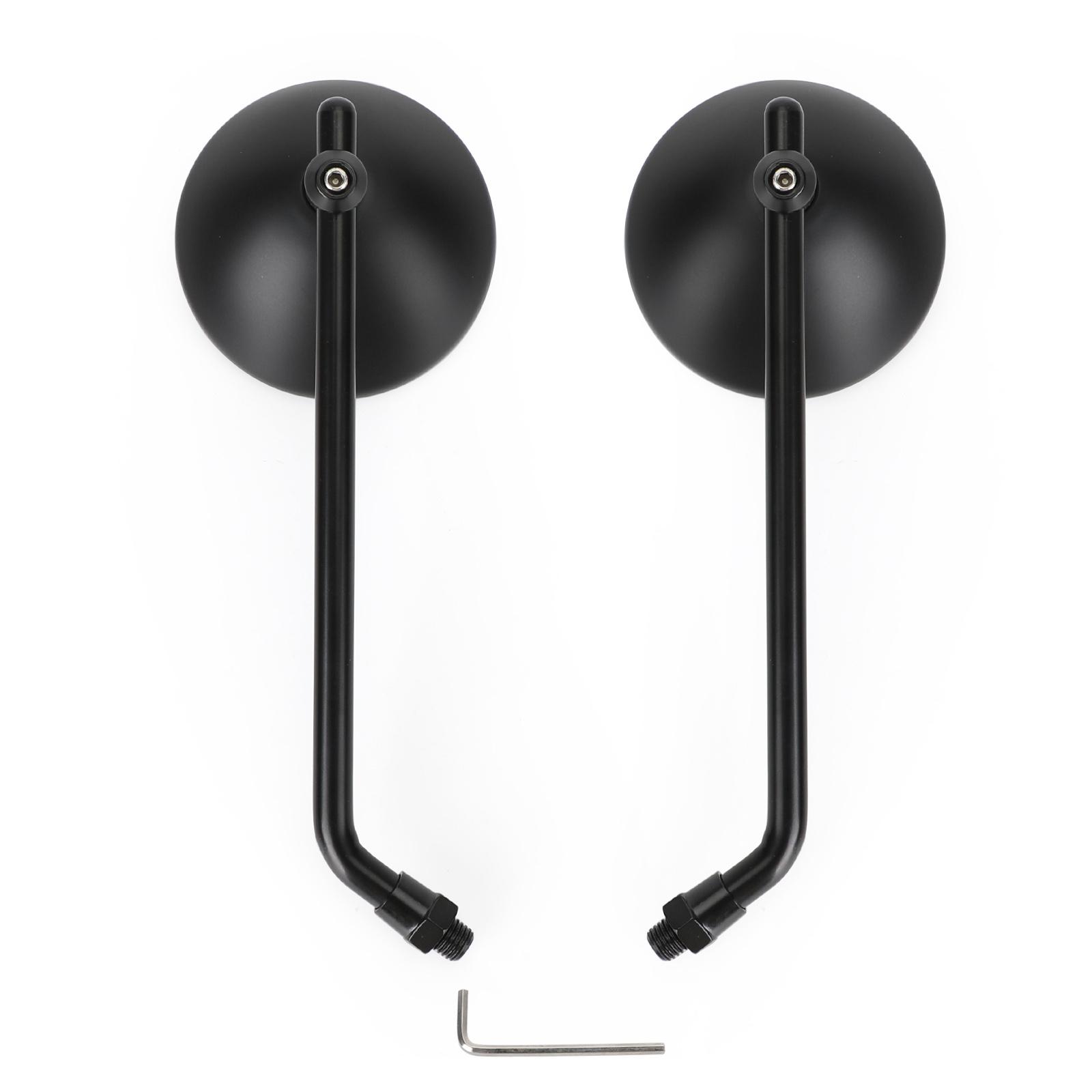 

Mirror 3 Round Universal Black For Cafe Classic Bobber Chopper Custom Tracker