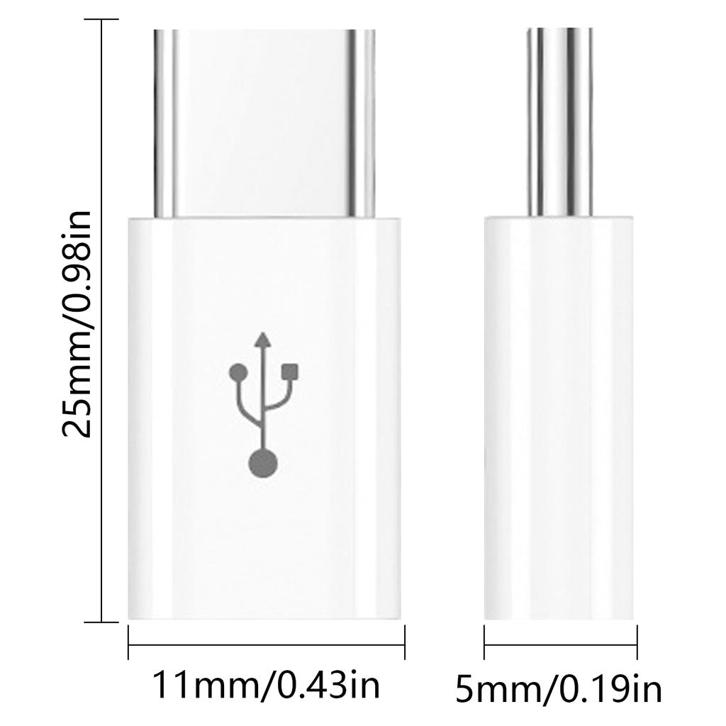 Converters for Tablets Phones USB Female To USB C Male Adapter Support Data Transfer Laptops Charging Adapter
