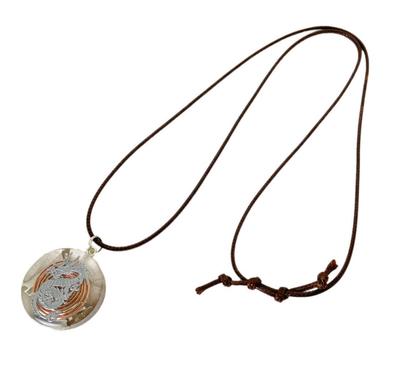 RELIGHT Orgonit Drachen Anhänger Halskette in Silber (Natürlicher Kristall, sp-392)