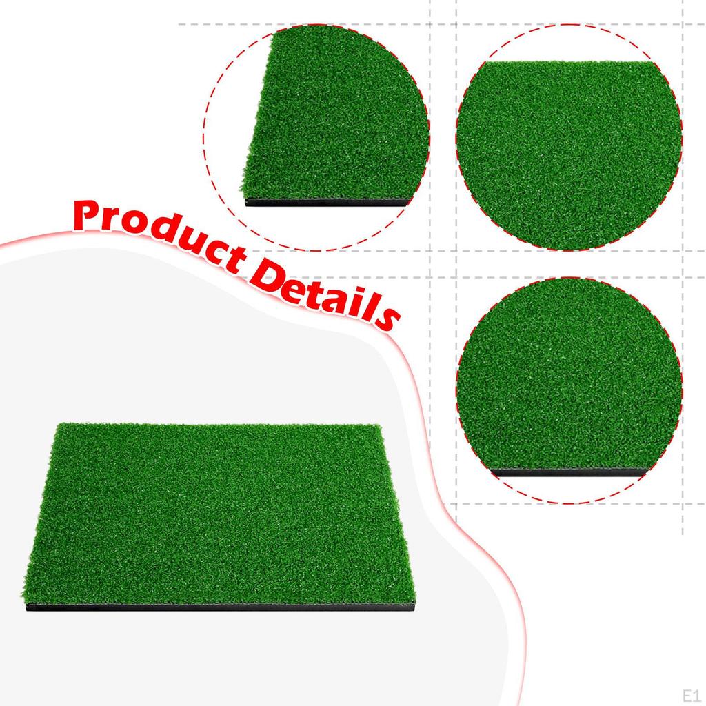 Golf Hitting Mat Practice Pad Carpet Gifts Portable Swing Training Artificial Lawn for Home