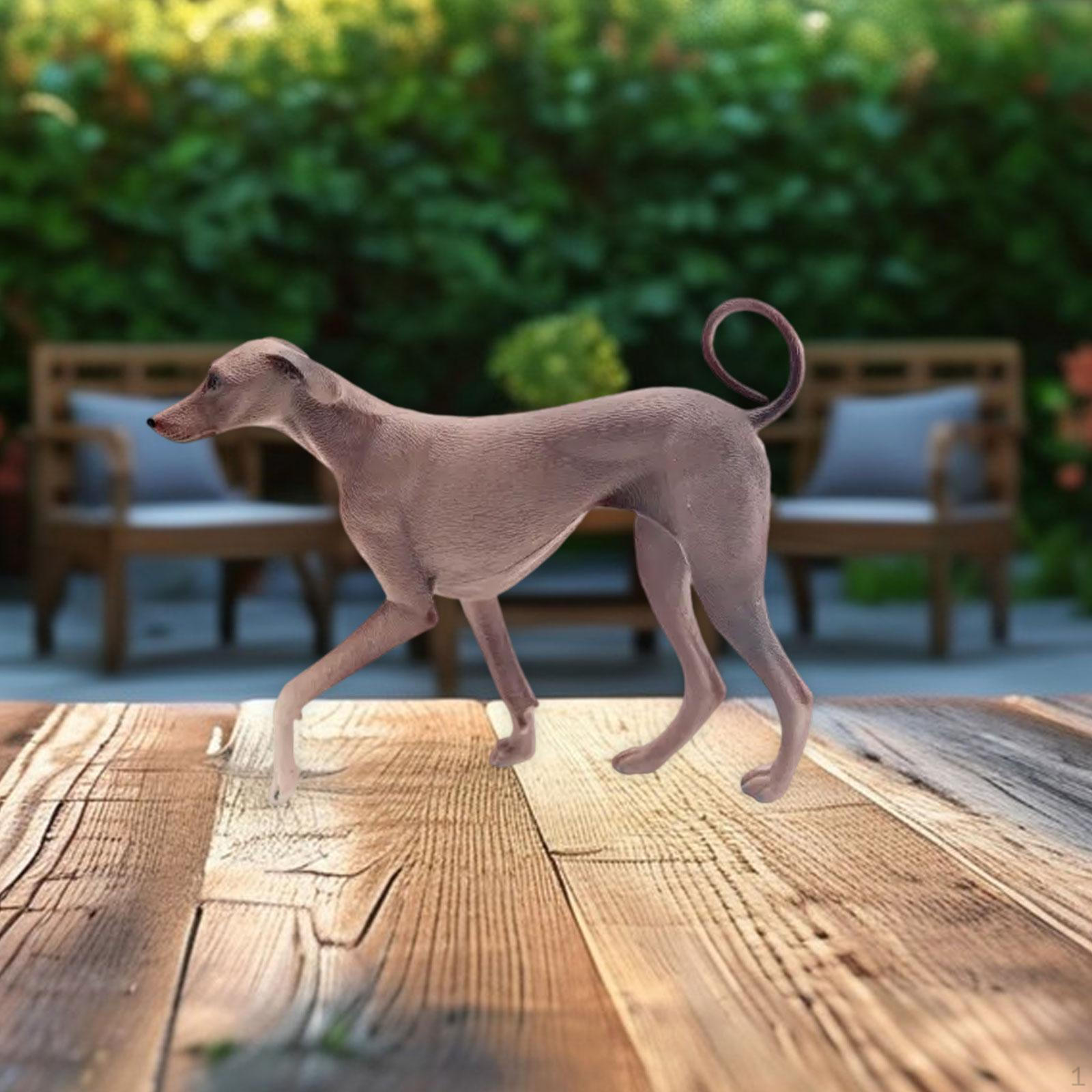 

Фигурка собаки азавак, детальная модель щенка для демонстрации в гостиной и праздничного декора коричневый