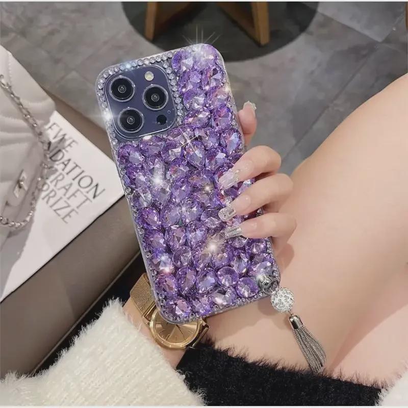 Luksus Rhinestone-deksel til Apple iPhone 11/12 Pro/13/14/15 - Full Diamond Anti-Fall Protection