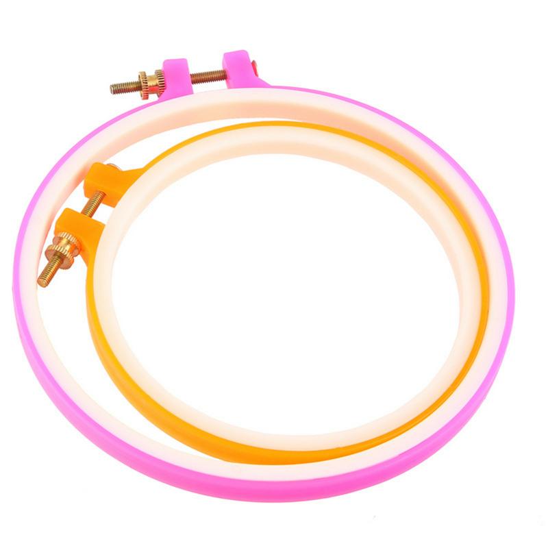 28CM Embroidery Hoops Round Cross Stitch Rack Plastic Embroidery Hoop Frame Rings for DIY Cross Stitch Sewing Craft Tools