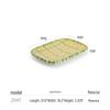 JINMEILI Melamine Imitation Bamboo Woven Rectangular Plate