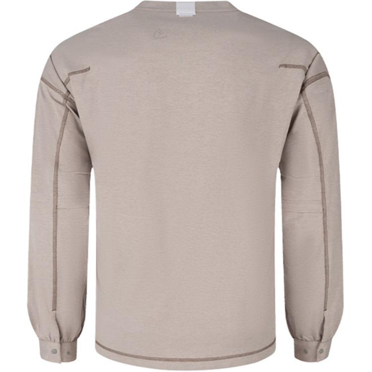 Asics Sports Lifestyle Series American Retro Soft Comfortable Crew Neck Long Sleeve Sweatshirt Unisex Sweatshirt Gray 2203A311-250