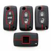 2 Button Silicone Car Key Ring Cover Case Holder For Peugeot 206 308 3008 Expert Partner Citroen C3 Pluriel Picasso Berlingo