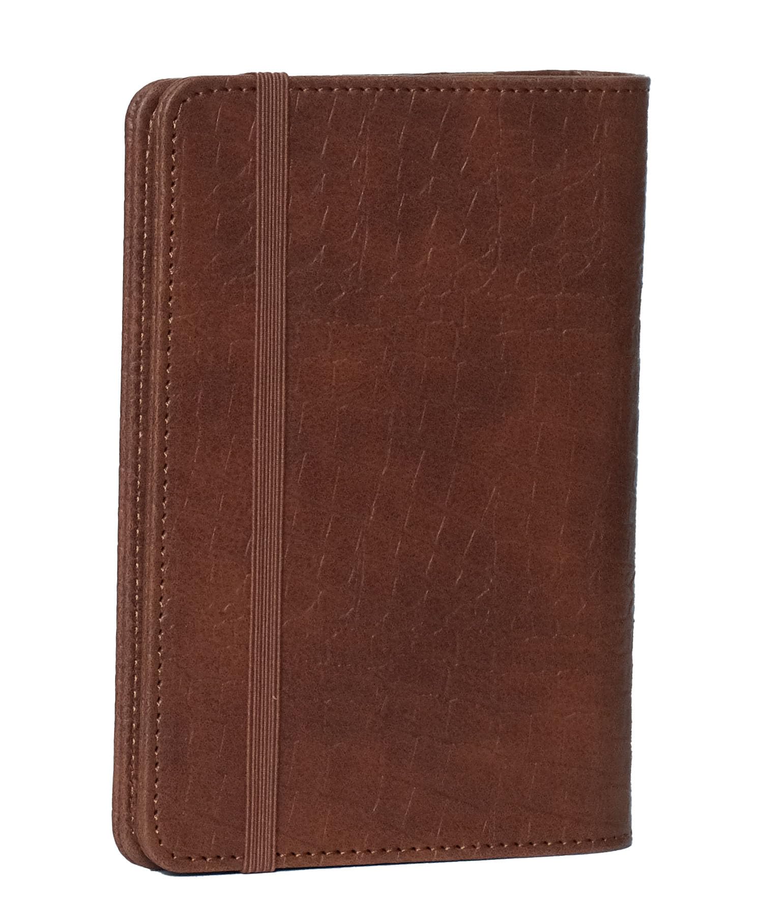 System Planner M6 Mini Size Memo Schedule Planner Business Planner Embossed V.for.M 6-Hole Notebook, Pad, Book, Cover, (Crocodile Brown)