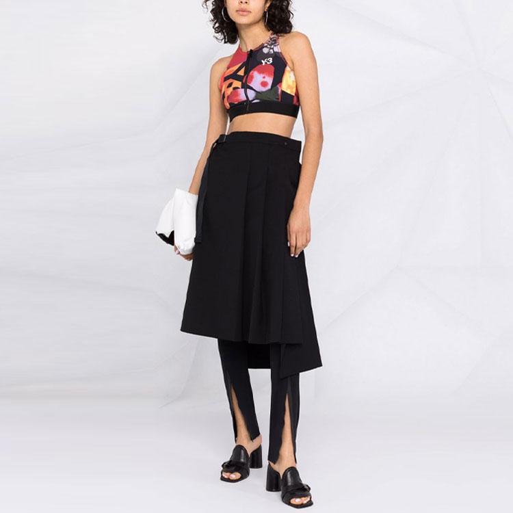 Y-3 FW21 Logo Spliced Bra Women underwear Red GT5230