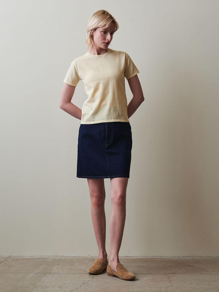 Beauty Youth United Arrows Steven Alan Cotton Short Sleeve Knit 82181990239 0300 OFF FREE & WHITE(03)