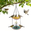 Double Layer Hanging Solar Bird Bath Fountain Wildlife Feeder Solar Cascade Hanging Bird Bath Fountain for Outdoor Garden Decor