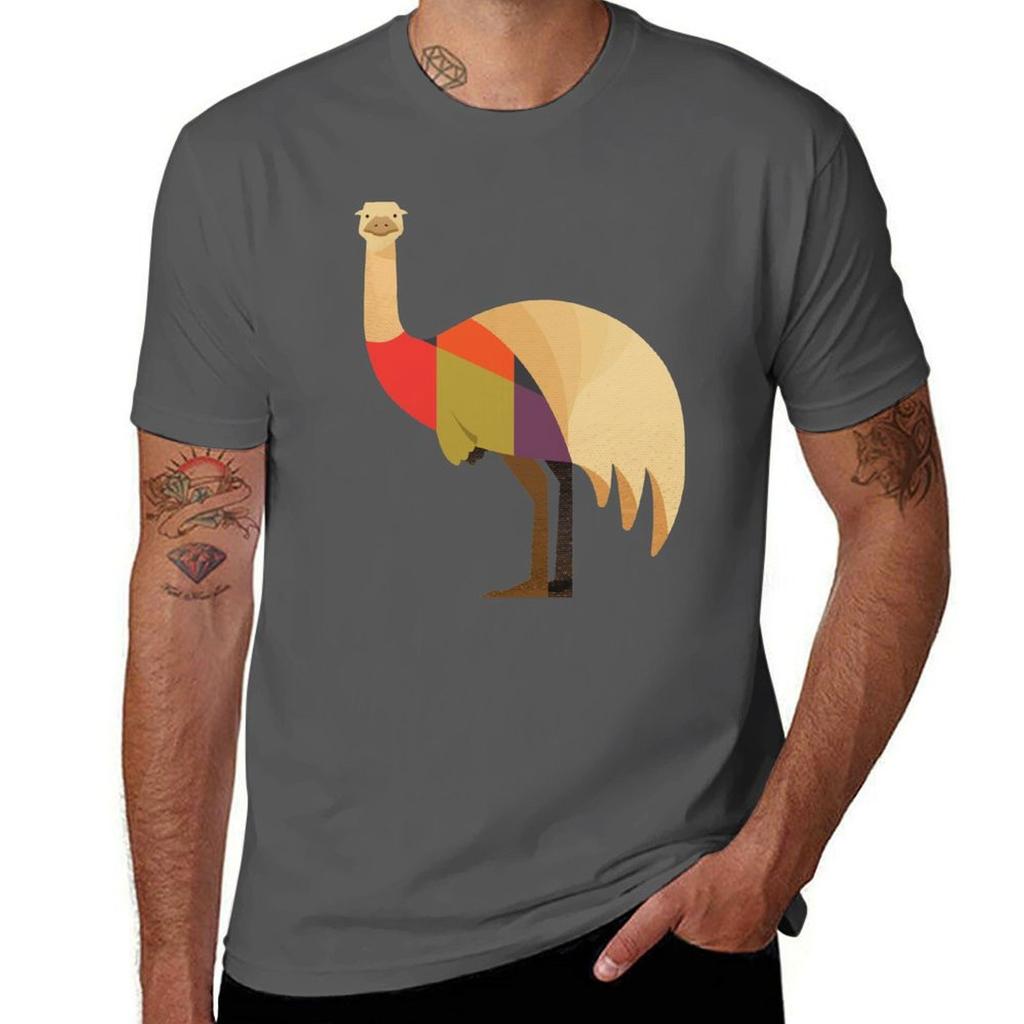 Hallo Emu T-Shirt Herren T-Shirts hohe Qualität Luxusmarken T-Shirts für Herren grafisches Vintage T-Shirt personalisiertes T-Shirt