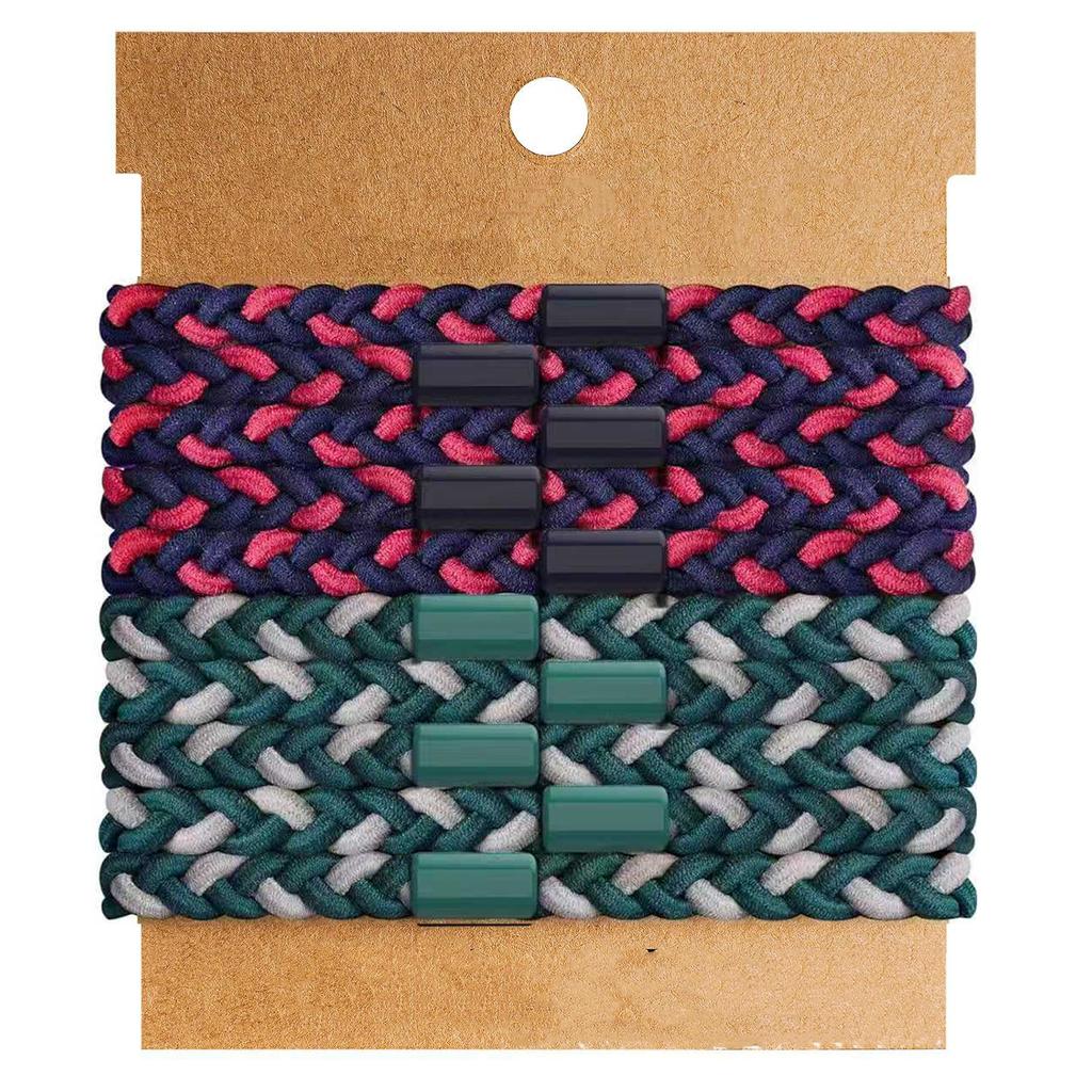 10pcs Boho Hair Ties Bracelets No-Damage Hair Elastics Band Ponytail Holders for Girls Women Man Thick/Thin Accessories Gift