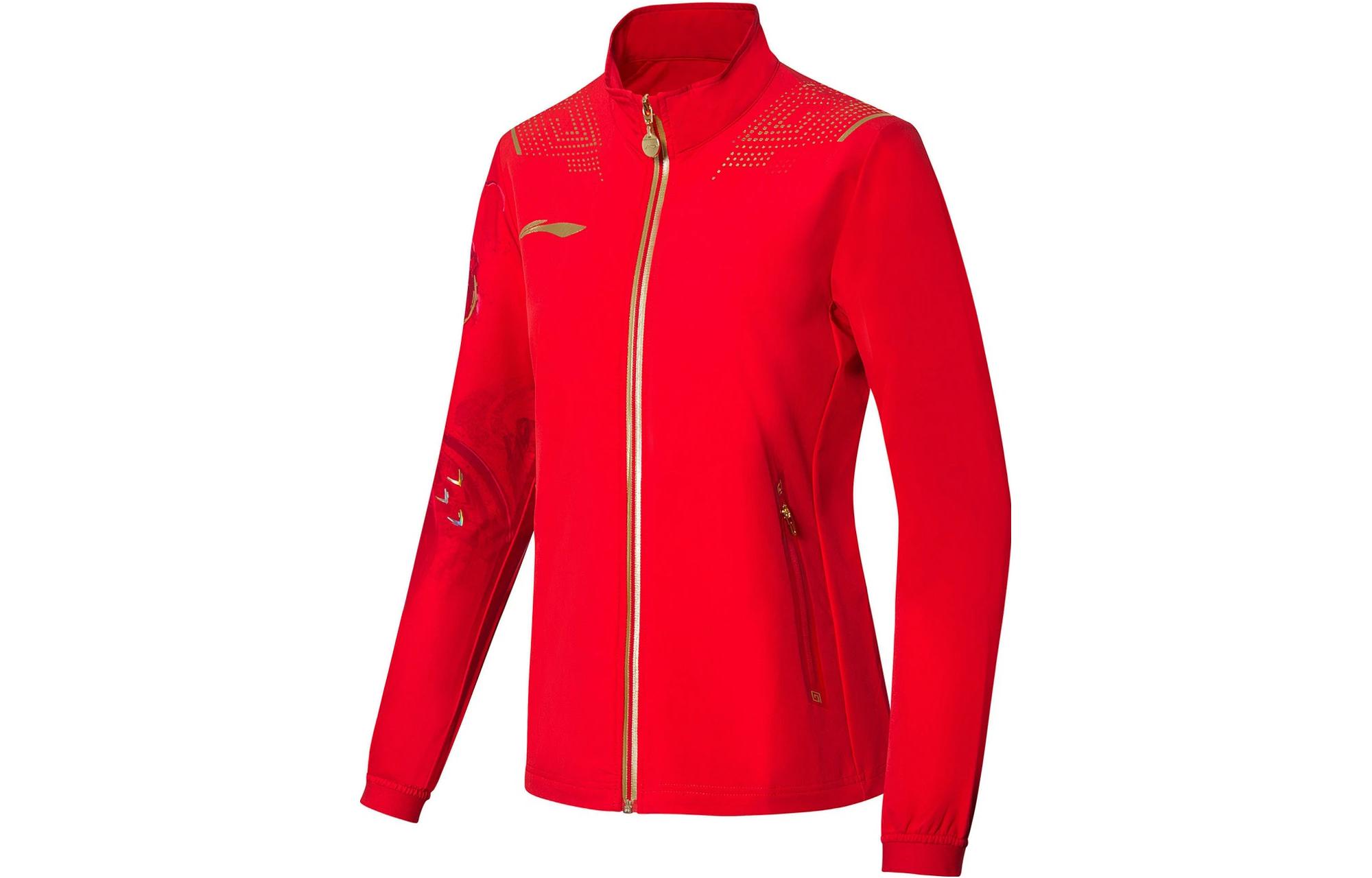 Li Ning Jacket Women s Total Cherry Red AYYR438-1 L