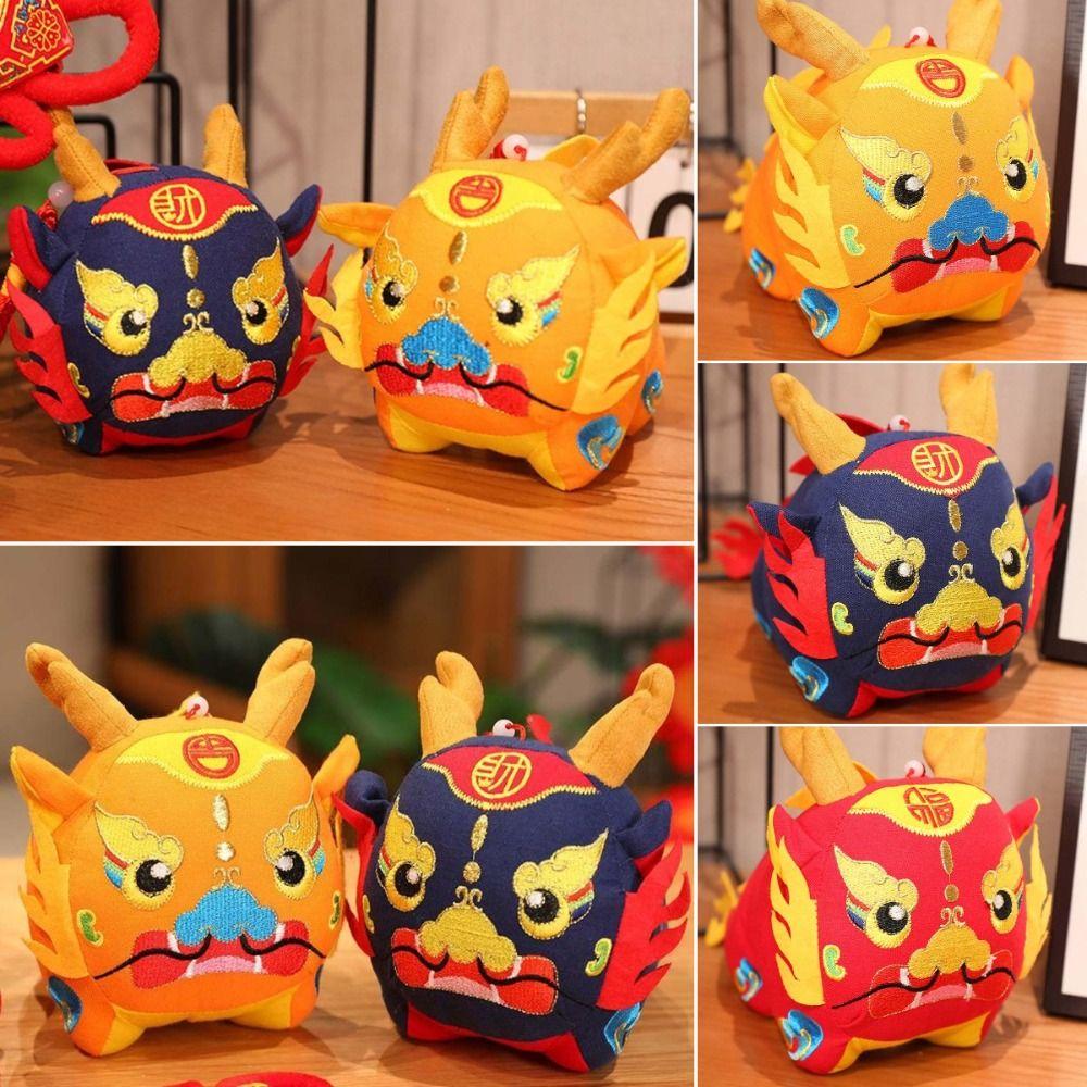 

Cloth/Plush Lucky Dragon Plush Toys Chinese Drama Style Plush Dragon Pendant Christmas 18cm помаранчевий
