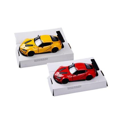 Kinsmart Toyota GR Supra Racing Concept Juego de 2 piezas, entrega aleatoria (amarillo, rojo, negro, blanco), juguetes coreanos populares, juguetes coreanos populares