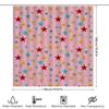Vibrant Butterfly Floral Print Shower Curtain For Bathroom Decor Pink Flowers Purple Background Waterproof Fabric Size 72X72 Inc