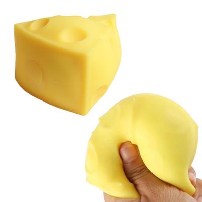 Simulated Triangle Cheese Squeeze Toy Stress Relief Cheese Fidget Toy Slow Rising Simulation