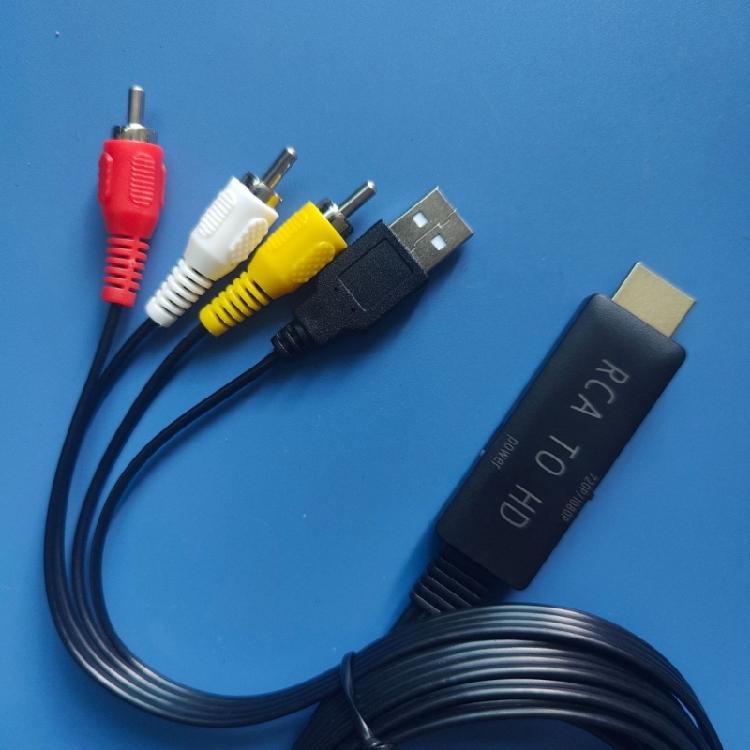 1080P HDTV Male To 3RCA Video Cable HDTV To 3RCA Cable Connector Adapter Transmitters for HDTV Gaming Consoles