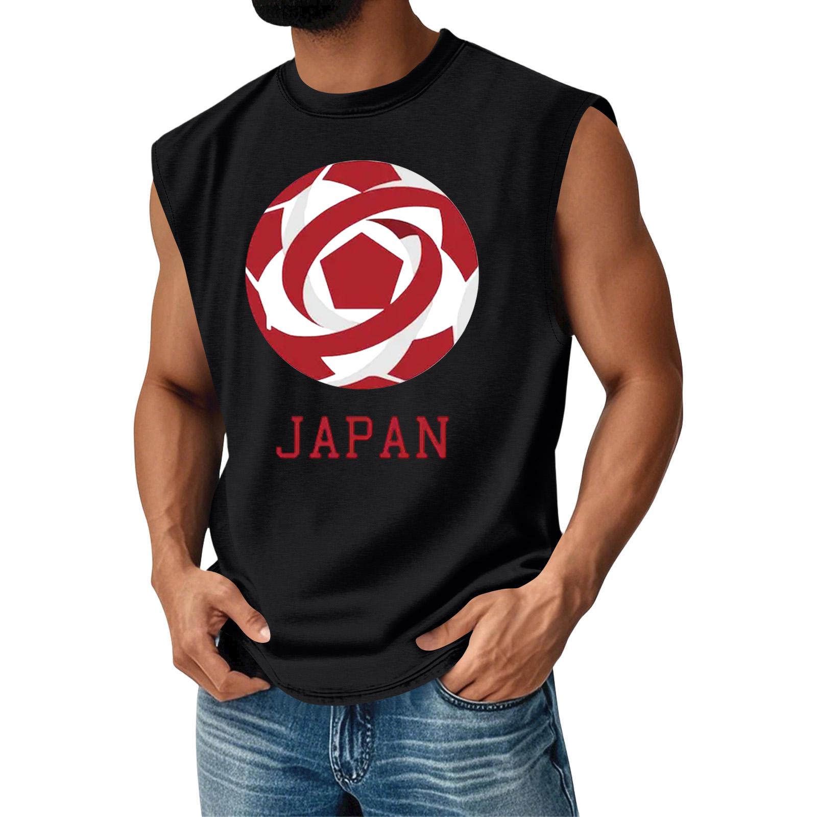 

Men Tank Tops Sleeveless Shirts for Men with Graphic Print Japan Style Men’s Tank Tops Comfortable Fit Men s Tank Shirts L чёрный