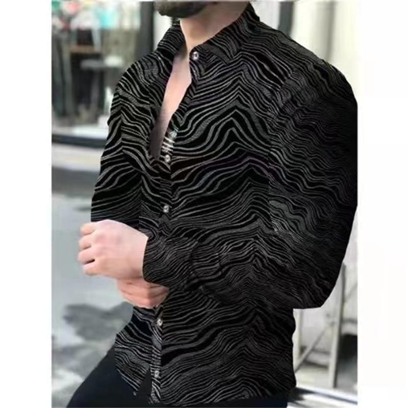 2026 new shirt top fashion men's creative high-definition pattern high-quality comfortable soft material outdoor street leisure
